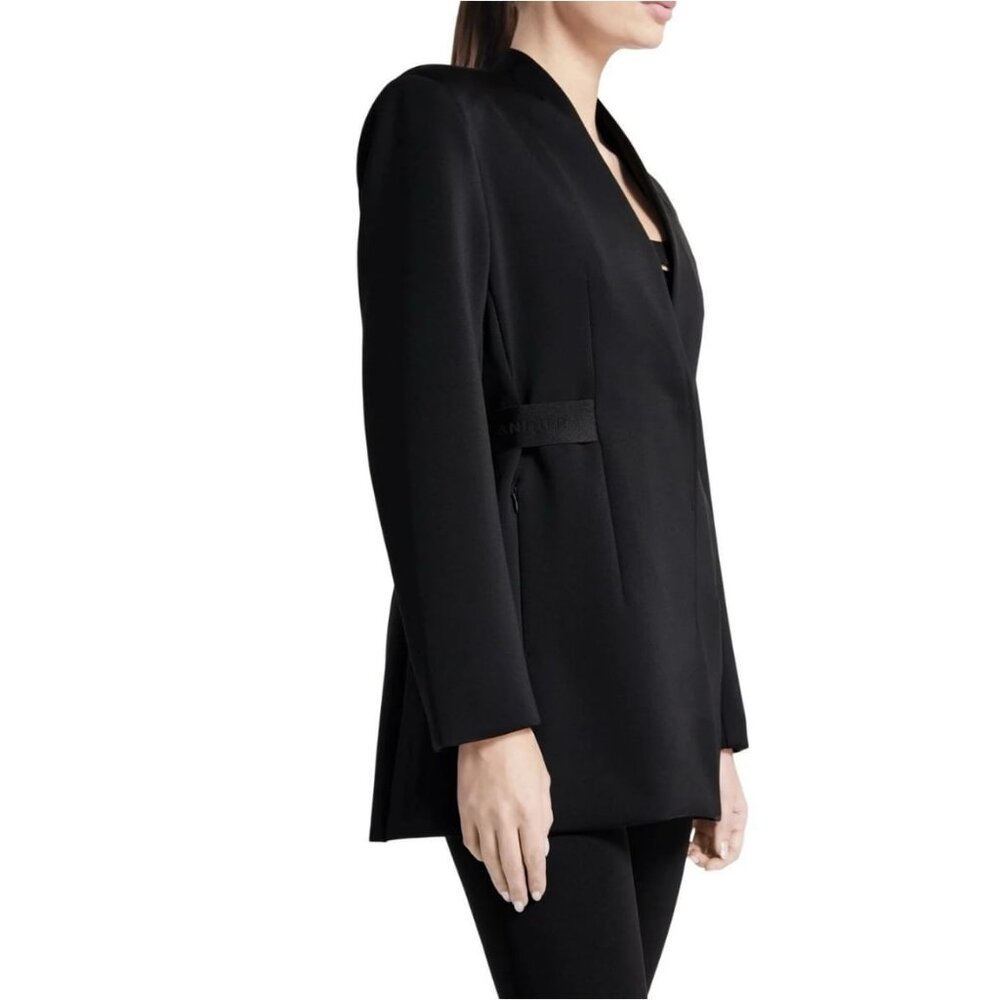 NWT Bandier Sport Logo Blazer in Black Size M - Picture 4 of 10